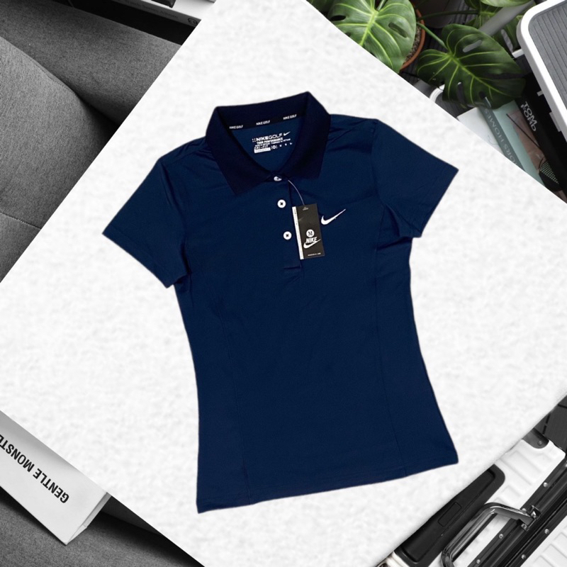 Áo thể thao có cổ nữ, thun co giãn, vải mỏng mát, nhẹ vải, mặc lên thoải mãi không bị bí.