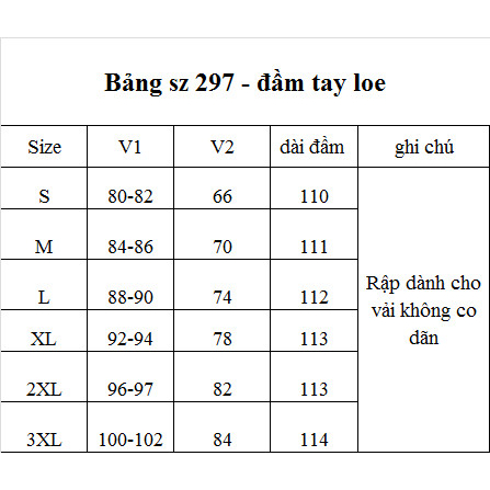 Rập giấy mã 297 - rập may đầm