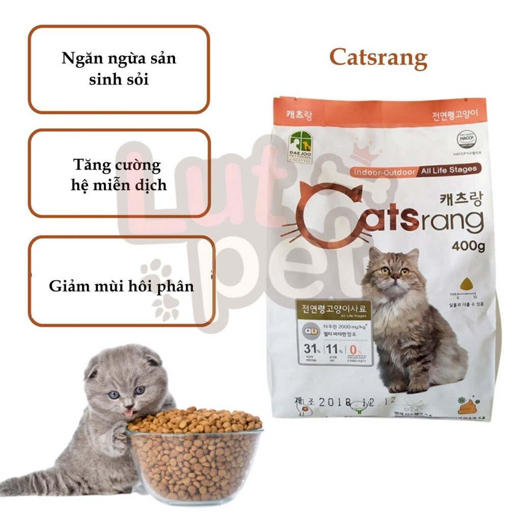 Hạt thức ăn khô cho mèo Catsrang