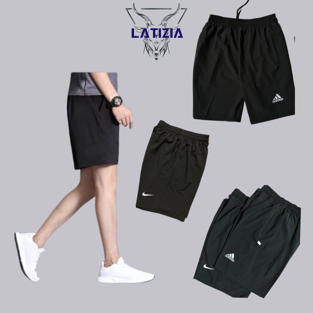 Quần short NIKE X ADIDAS đùi thể thao nam chất xi gió co giãn 4 chiều cao cấp , chất xịn mịn siêu thoải mái Happy M72