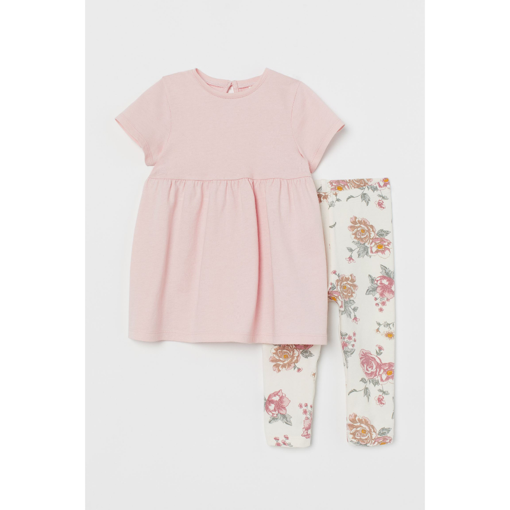Set Áo Váy & Quần Leggings Bé Gái (hàng HM nhập Mỹ)