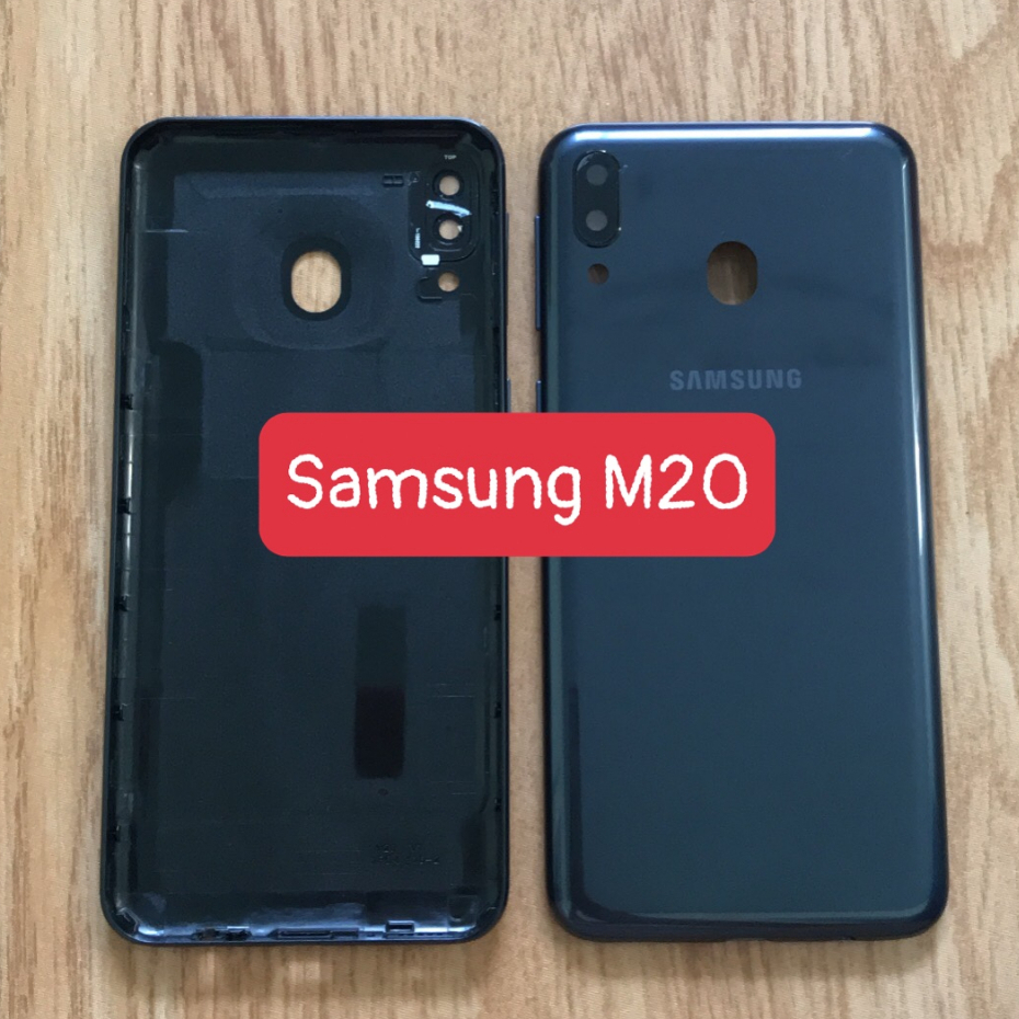 Bộ vỏ /nắp lưng /sườn máy Samsung M20 / SM - M205F- zin