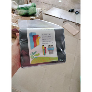 3 cuộn túi đựng rác đen, bao rác tự phân hủy sinh học-size đại 64x78 cm