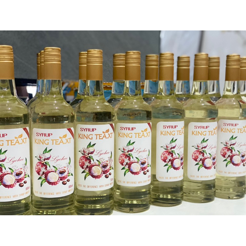 Siro Vải KINGTEA.XT  Chai 800ml