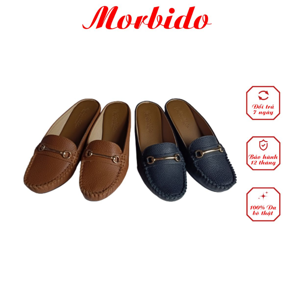 Giày Sabo - Giày Sục Nữ Da Bò Thật Cao Cấp Morbido M508 Đế Xuồng 5p