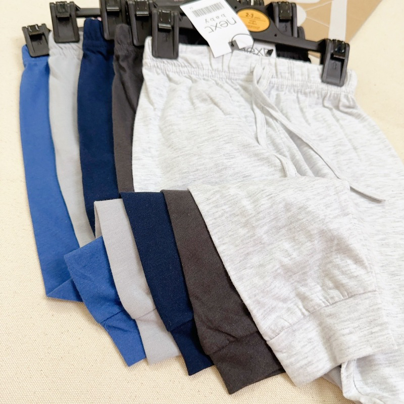 Set 5 quần cotton dài trơn cho bé trai