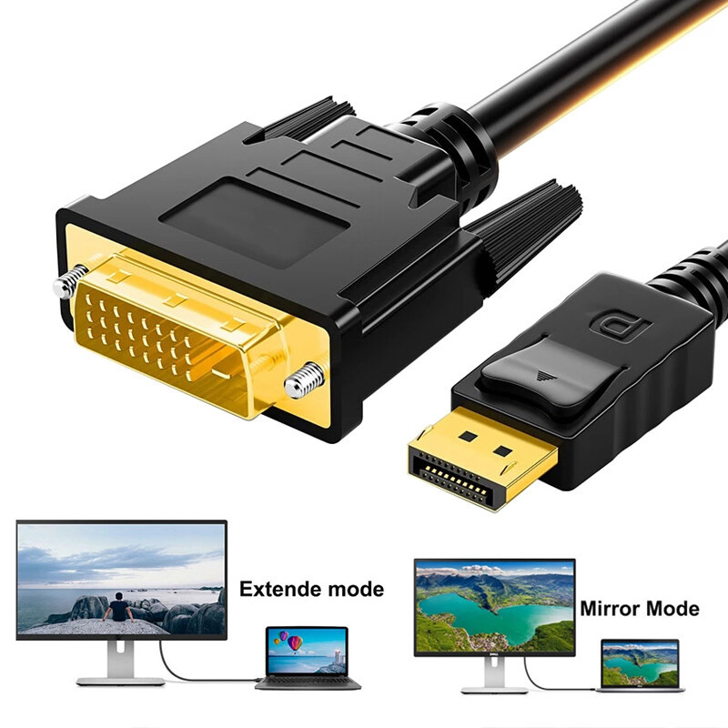 Cáp Displayport to DVI 24+1 Chính Hãng Ugreen 10221 10243 10242 DP103 màu đen