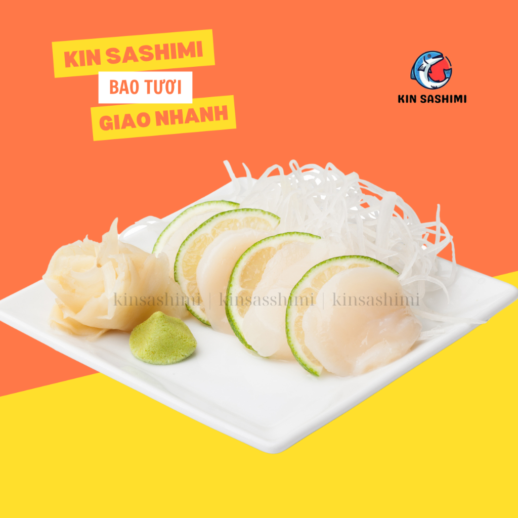 Sashimi sò điệp-1 phần 6 miếng