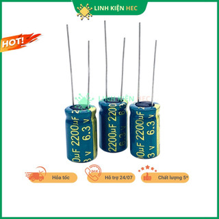 Tụ hóa 6.3v 1000uf - 3300uf jccon tần số cao linh kiện hec