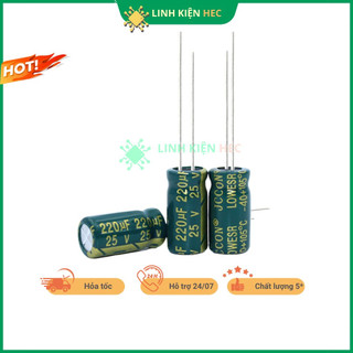 Tụ hóa 25v 47uf - 4700uf jccon tần số cao linh kiện hec