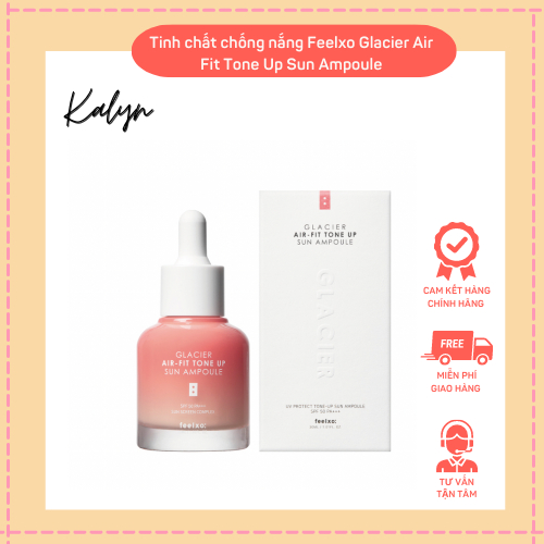 Tinh Chất Chống Nắng Feelxo Glacier Air - Fit Tone Up Sun Ampoule ⚡ Hiệu Quả Cao ⚡ Tinh Chất Chống Nắng Dưỡng Trắng Da