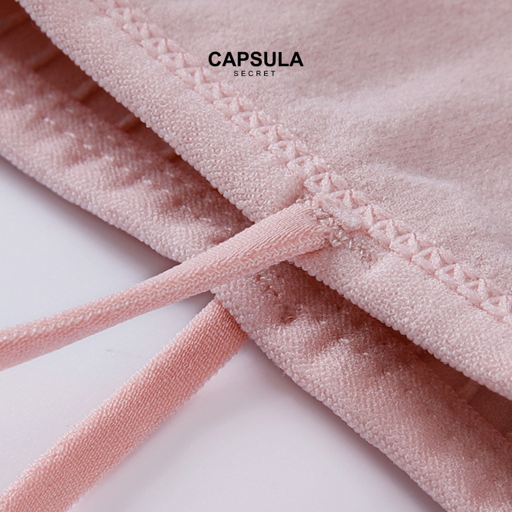 Áo lót 2 dây nữ cotton, Áo bra gân tăm quây ngang mút đệm mỏng tháo rời siêu dễ thương