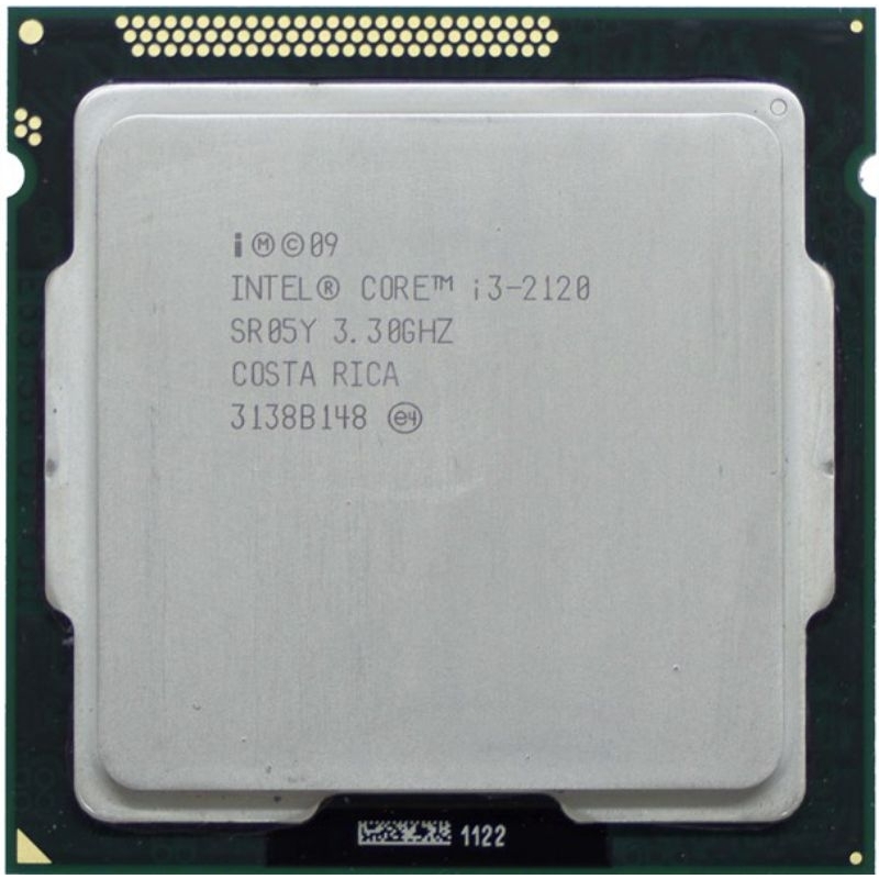 CPU Intel Core i3 2120 (3.30GHz, 3M. 2 Cores 4 Threads) 
