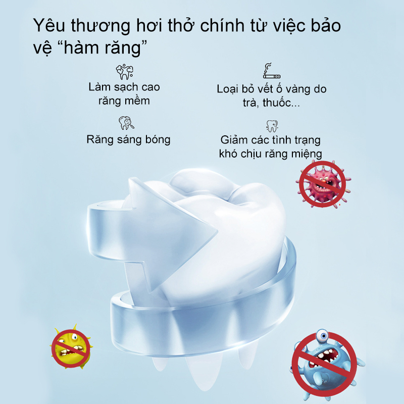 Kem đánh răng trăng răng kem đánh răng men vi sinh 250g xóa sạch cao tăng chống sâu răng thơm mát hơi thở