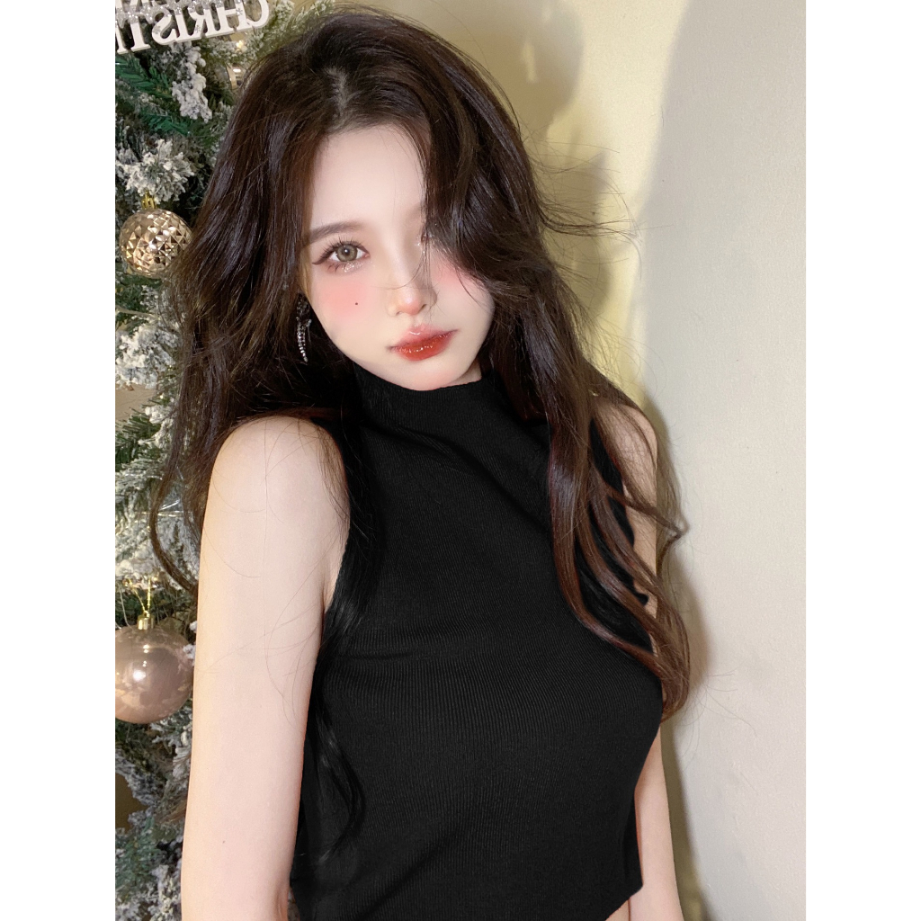 Áo ba lỗ len dáng ôm sexxy, Áo kiểu sát nách dáng ngắn tôn body AL1462 - NhiNhi Shop