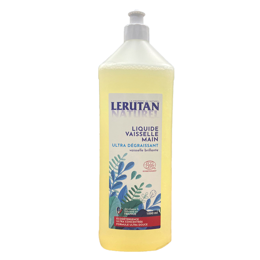 Nước rửa bát sinh học đậm đặc hương chanh Lerutan 1l