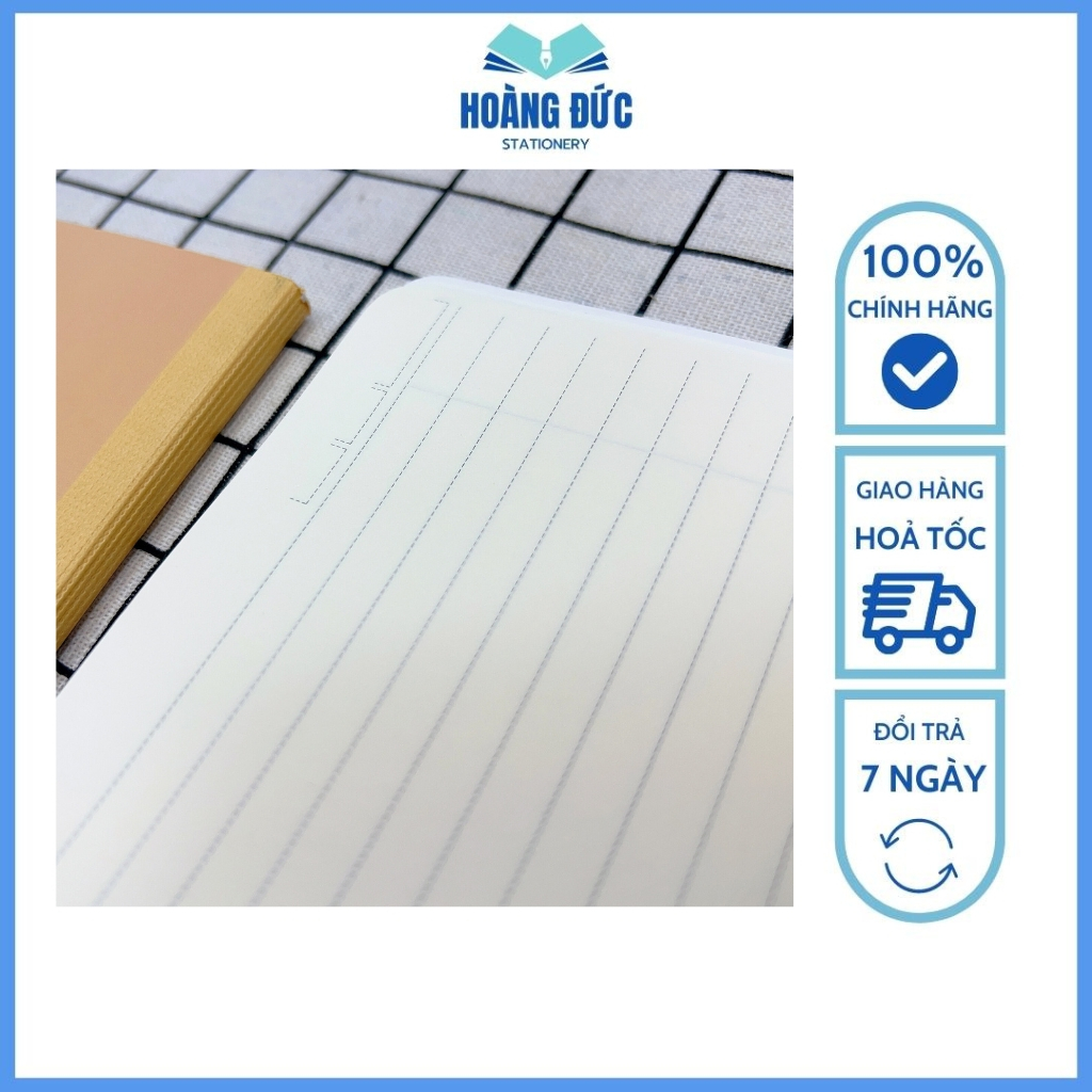 Vở kẻ ngang Klong nét đứt may dán gáy B5 80-120 trang - Định lượng 70gsm; MS: 800-801 - Hoàng Đức