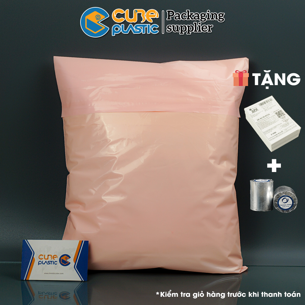 Túi Gói Hàng Niêm Phong CAM ĐÀO 2 Lớp [1KG] - CTY BAO BÌ CUBE