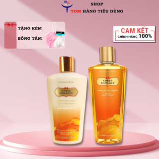 Sữa tắm sữa dưỡng thể Victoria Amber Romance 250ml Hàng Mỹ