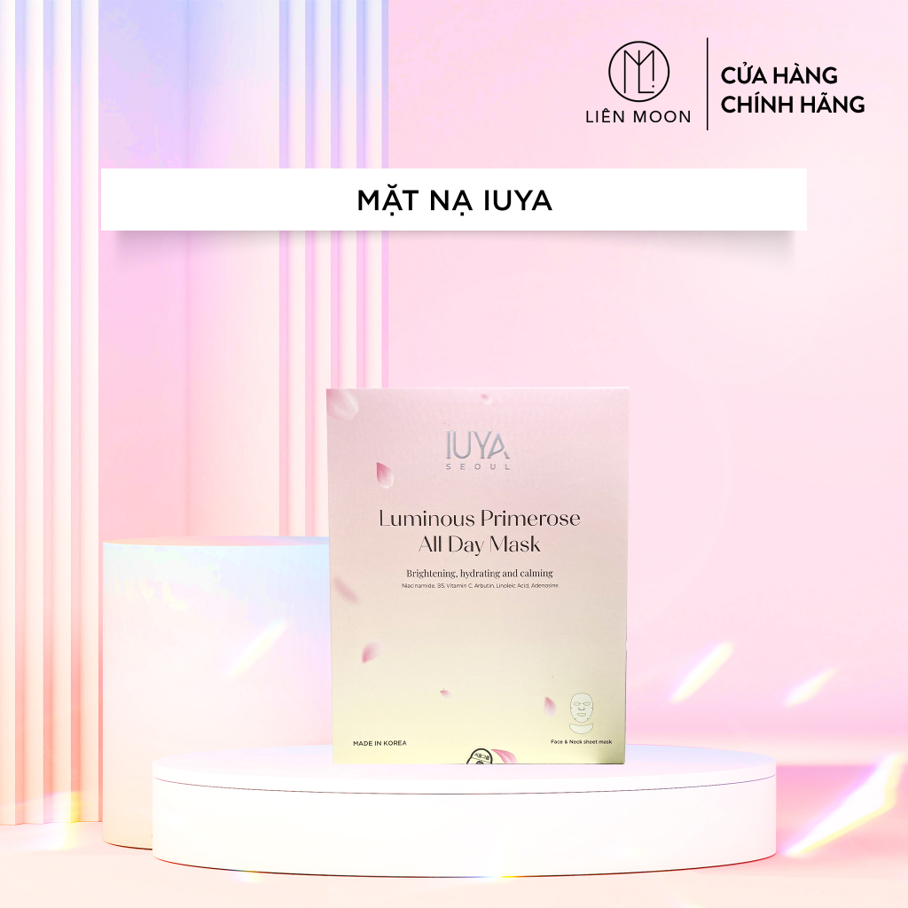 Mặt nạ trắng da mờ thâm nám sạm Iuya cao cấp hộp 5 miếng