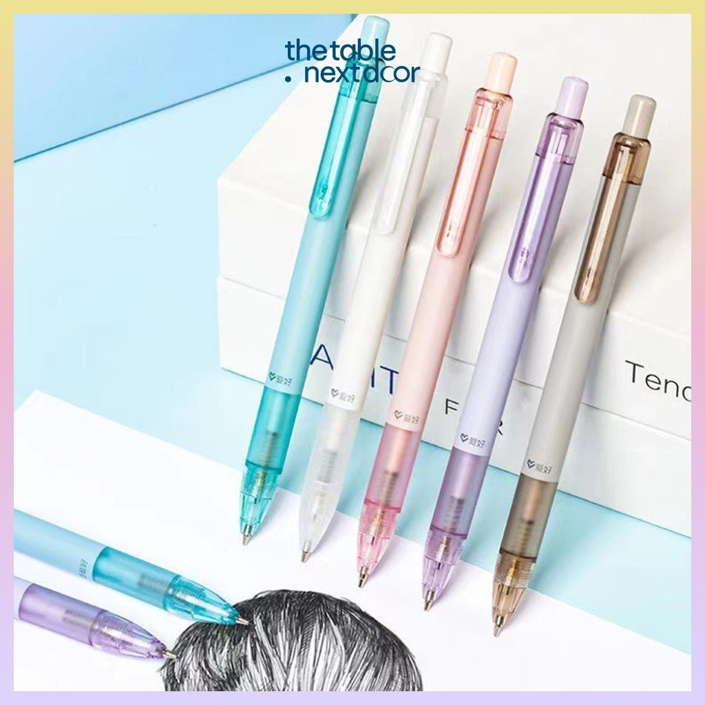 Bút chì kim bấm cơ, đầu tẩy thiết kế đơn giản, đáng yêu tiện lợi màu sắc pastel nhẹ nhàng ngòi 0.7mm the table nextdoor