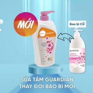 Sữa Tắm Dạng Kem Dưỡng Ẩm Guardian Essential Cherry Blossom Moisturising Shower Cream Chiết Xuất Anh Đào 1000Ml
