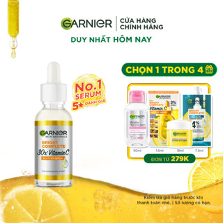 Tinh chất serum sáng da & mờ thâm Vitamin C - Garnier Bright Complete 30x Booster Serum 30ml
