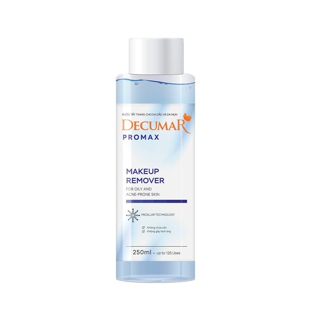 Nước tẩy trang Decumar Promax Micellar sạch sâu và dịu nhẹ cho da dầu mụn 250ml - DH Beauty