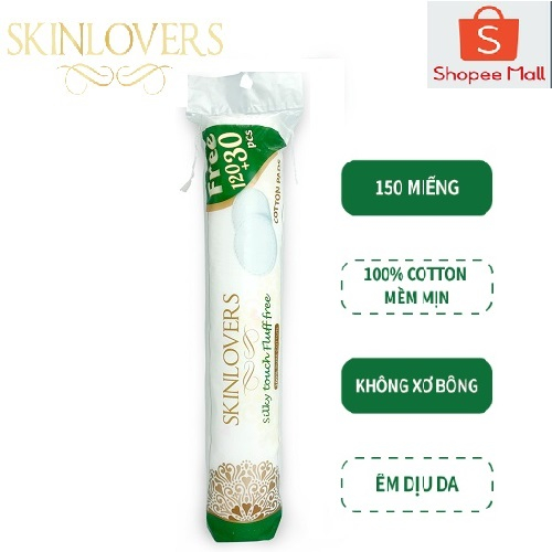 Bông tẩy trang Skinlovers 150 miếng ( 120+30 miếng)