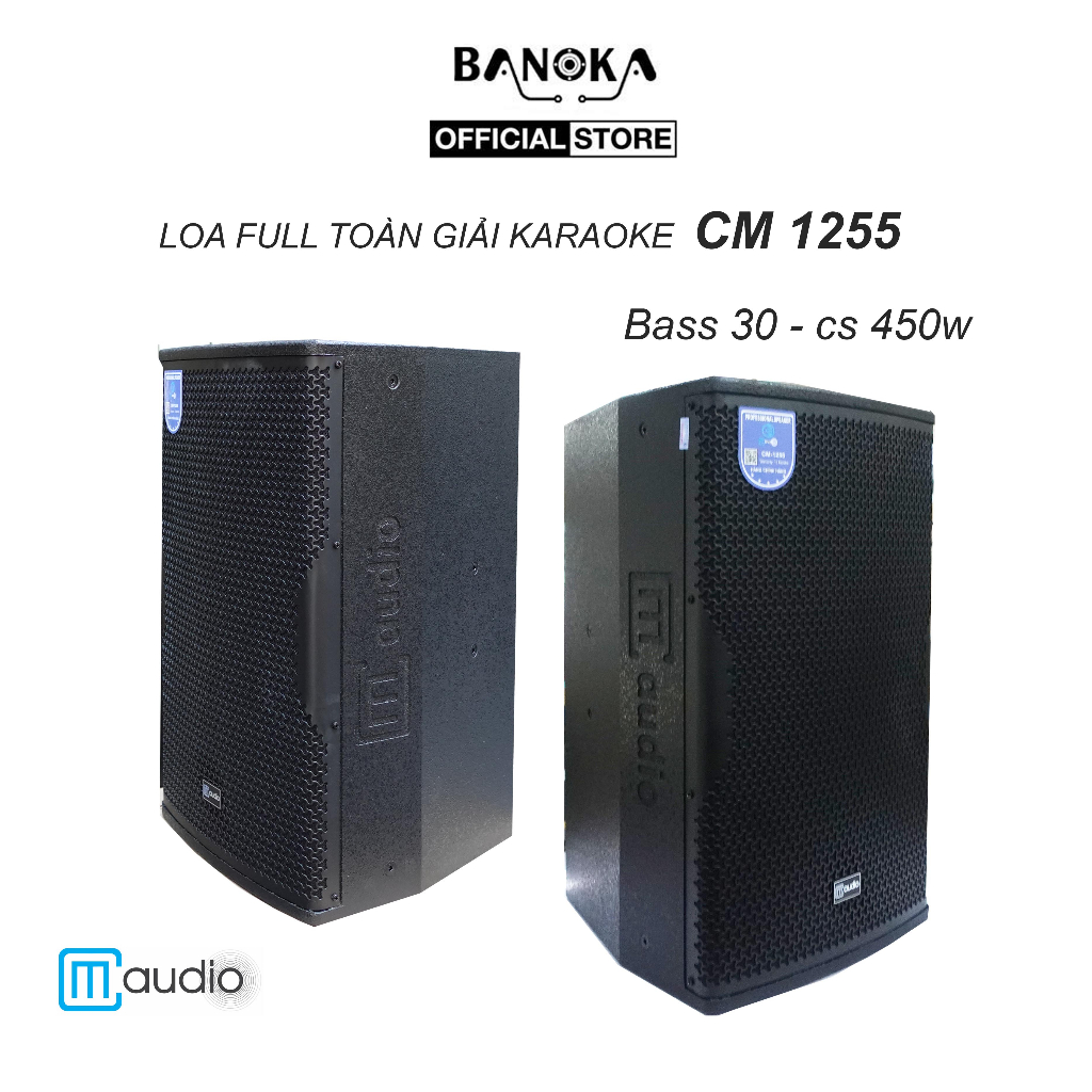 Loa full toàn giải karaoke CMaudio 1255 Bass 30, công suất 450w, nam châm Ferite 190mm, 75 coil - Bảo hành 12 tháng