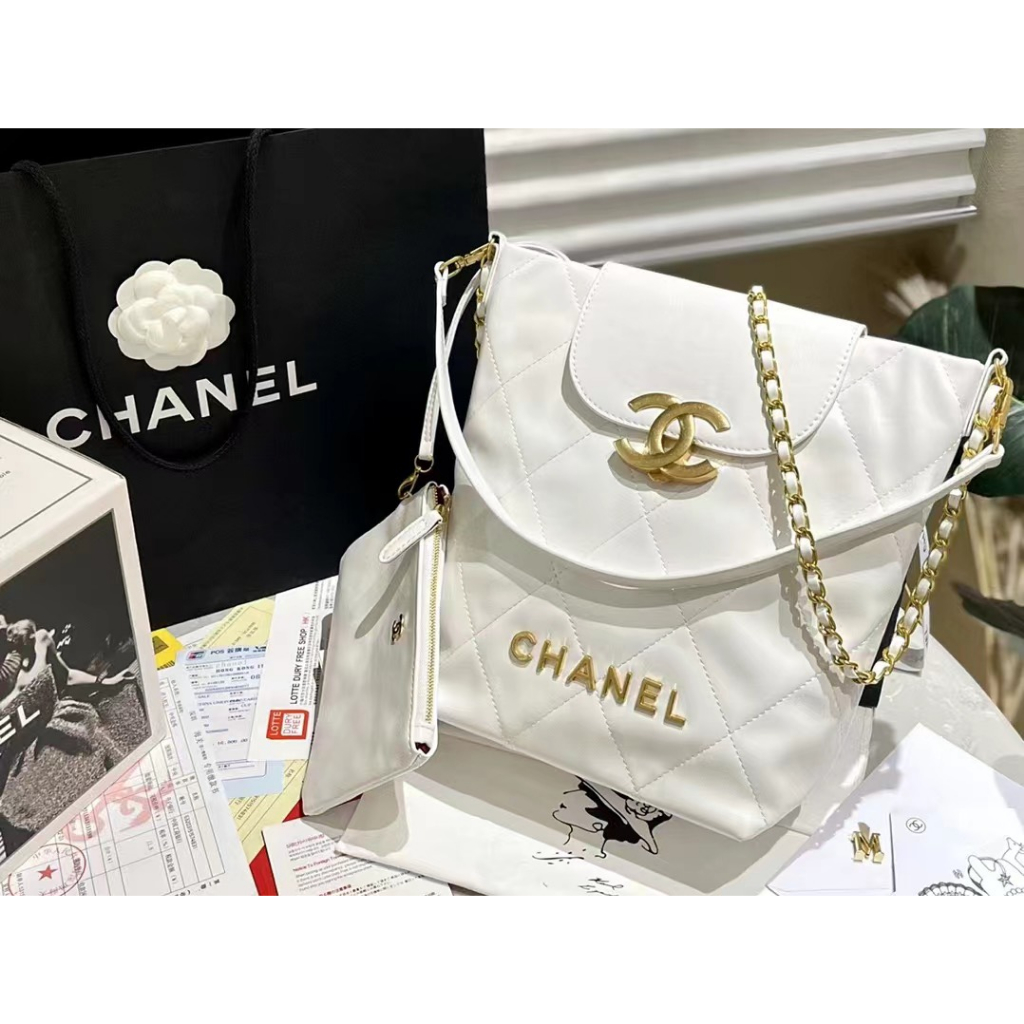Set Túi Cha.neo mẫu mới sie 21x30cm kèm ví nhỏ