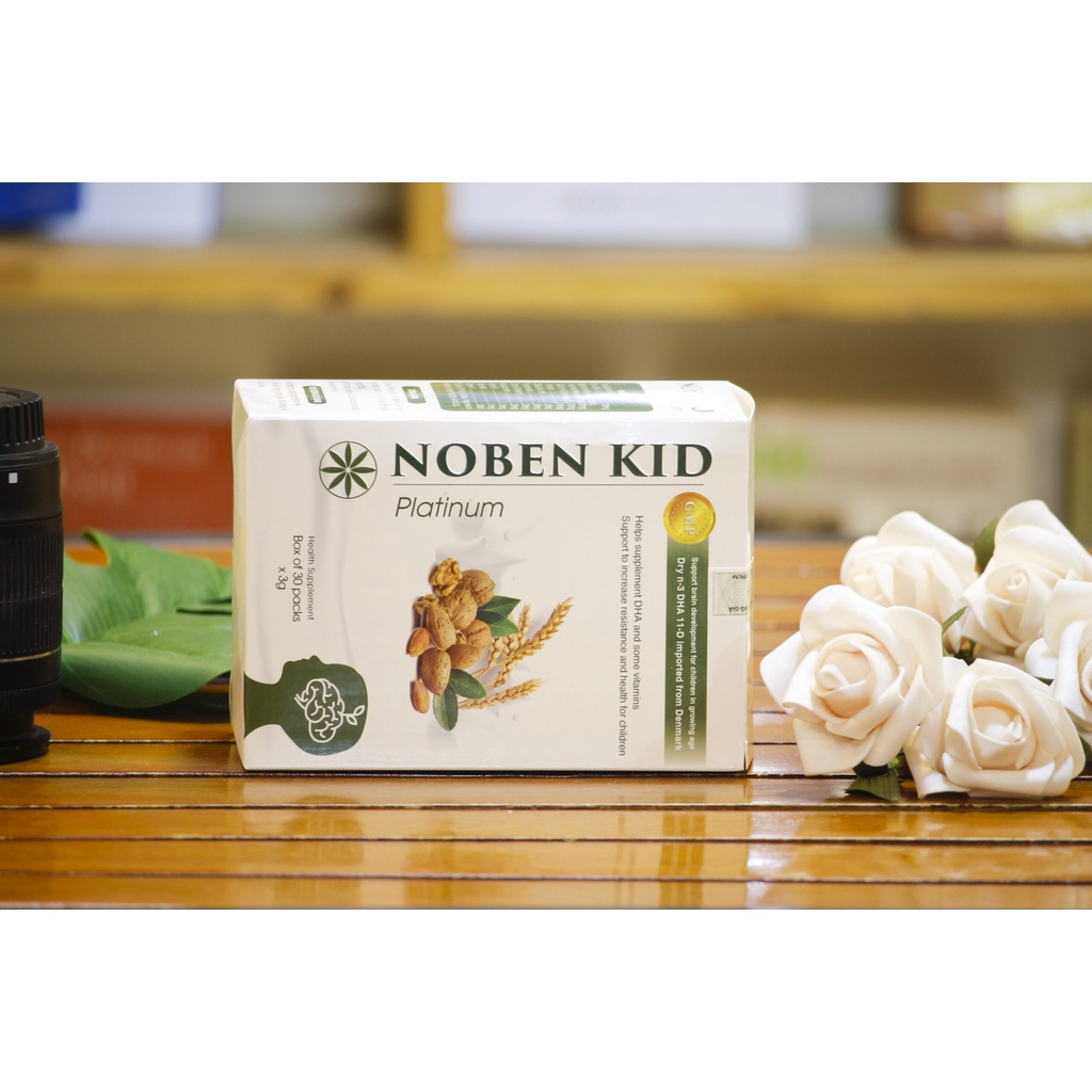 Cốm Trí Não Noben Kid Cho Bé Hộp 30 Gói
