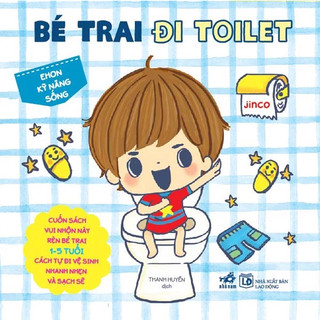 Sách - Ehon kỹ năng sống - Bé trai đi toilet