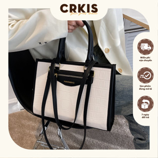 [ Siêu sale] Túi quai xách công sở có dây đeo vai đựng vừa A4, lap 13 inch hợp thời 33*24*10,5 A48