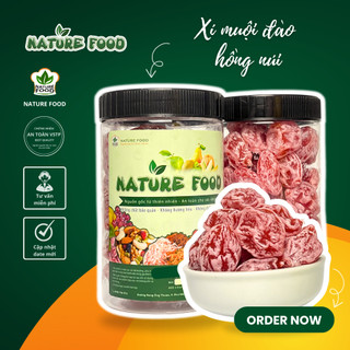  1Kg  2 hộp  Xí muội  ô mai  Đào hồng phấn không hạt NATURE FOOD - LOẠI ĐẶC BIỆT 