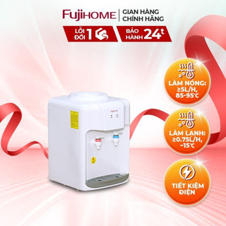 Cây nước nóng lạnh để bàn mini FUJIHOME WD5510E - làm lạnh bằng chip điện tử, làm nóng nhanh