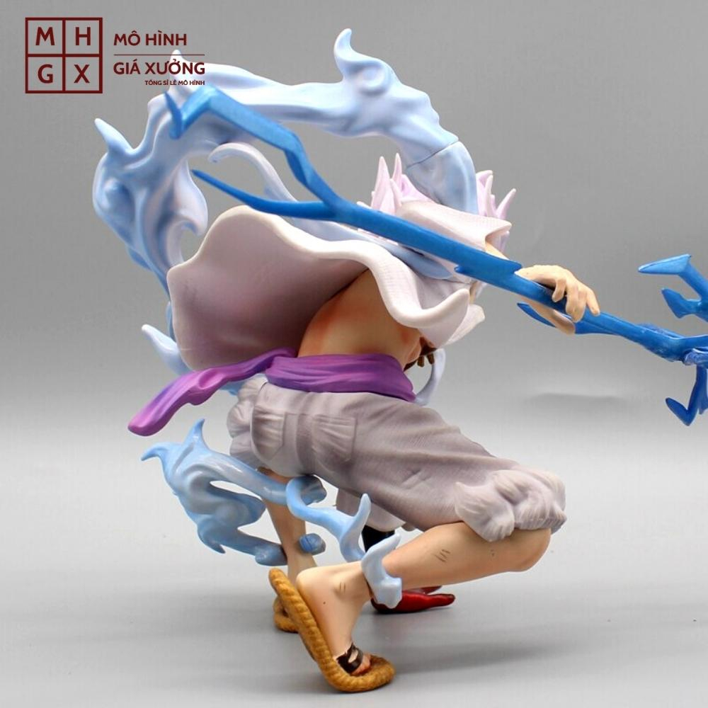 Mô Hình OnePieceLuffy gear 5 nika cầm sét - Cao 17cm - nặng 300gram , Figure OnePiece - có vỏ hộp màu