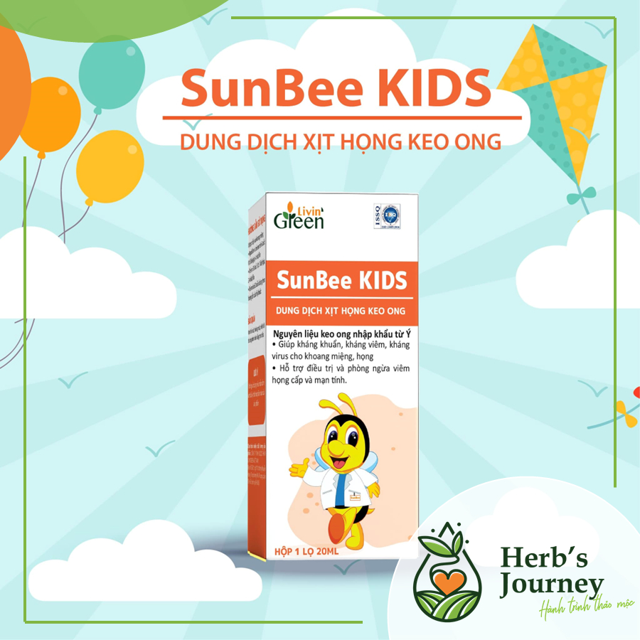 Dung dịch xịt họng SunBee Kids