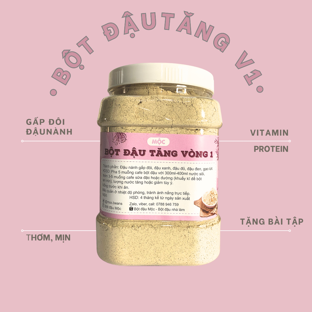 Bột Đậu siêu đậu nành size 900GRAM