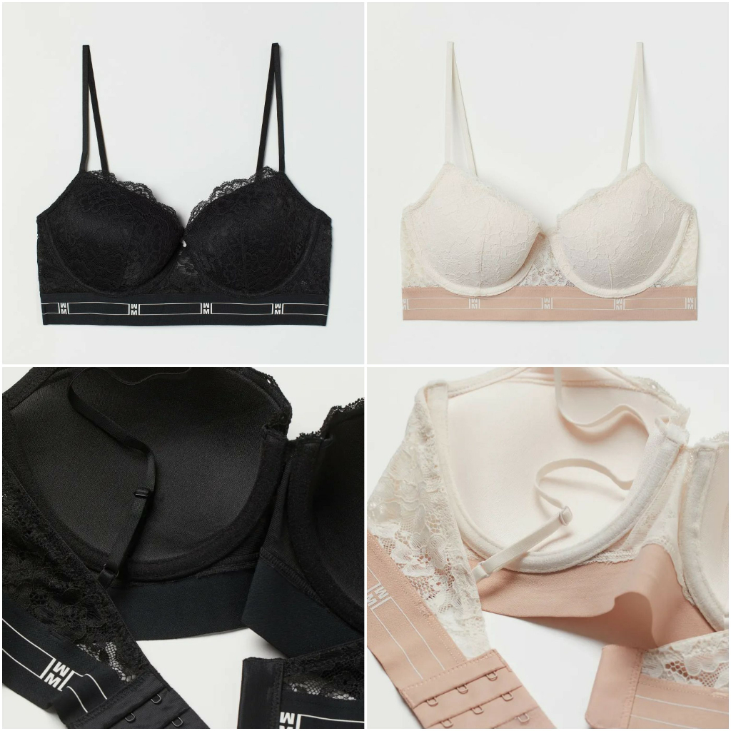 Áo lót bra ren be đen 0998790003 HM H&M_authentic JP