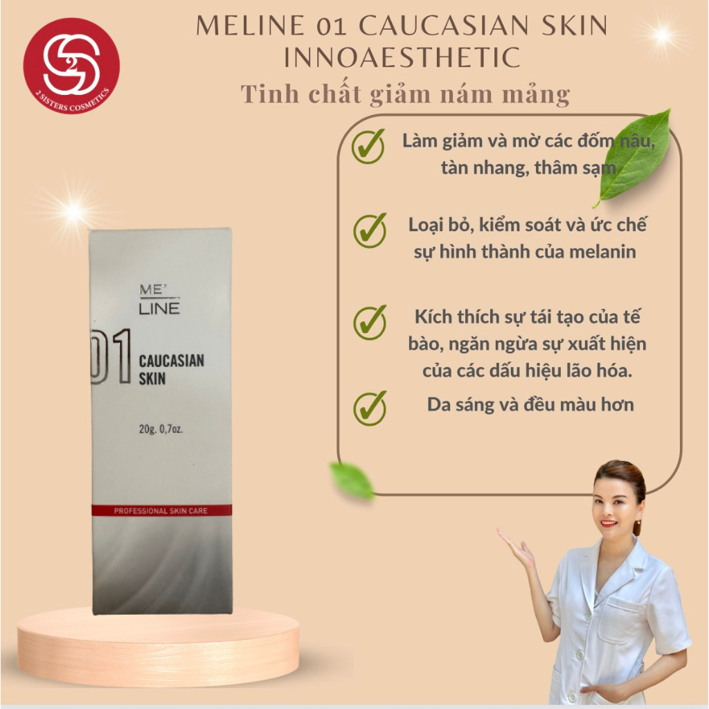 Meline 01 Caucasian skin tinh chất giảm nám mảng Innoaesthetic