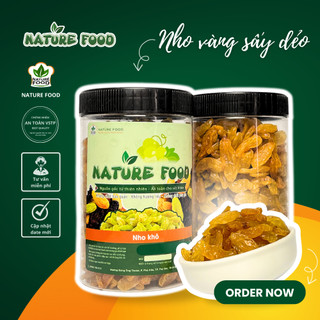 [2 HỘP - 1KG] NHO VÀNG SẤY LẠNH DẺO NATURE FOOD