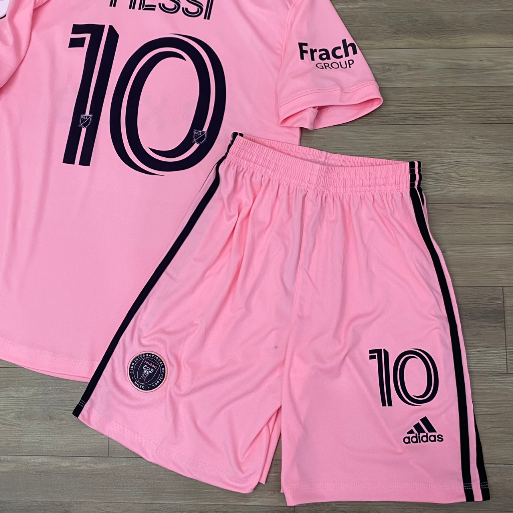 Bộ quần áo bóng đá MESSI số 10 - INTER MIAMI hồng sân nhà  2024