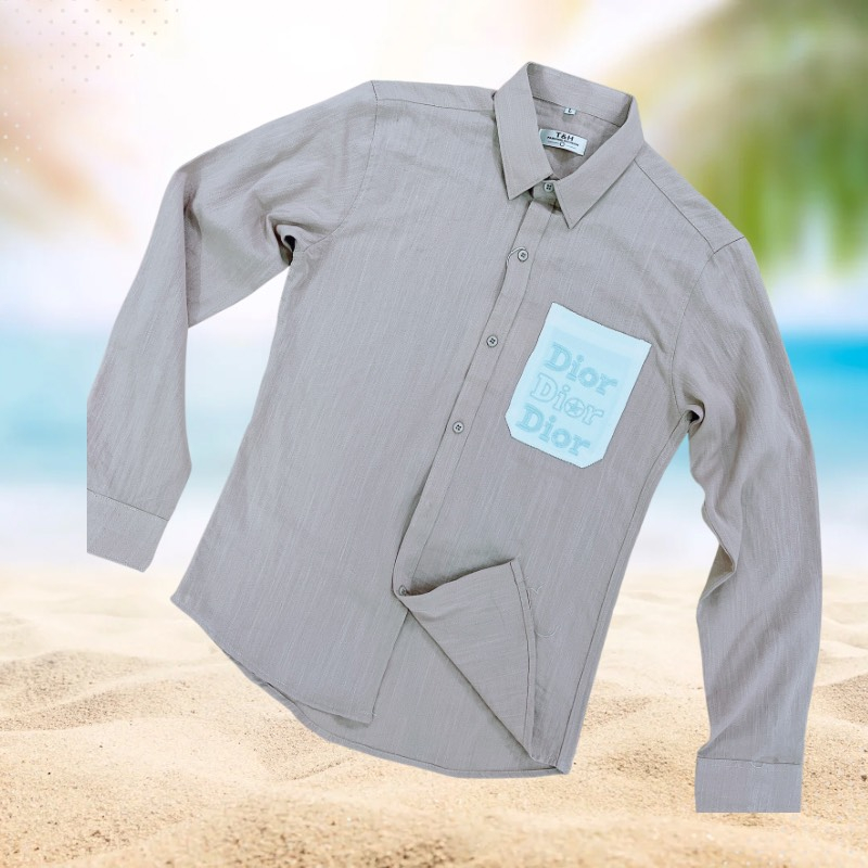 Áo Sơ Mi Nam Đũi Dài Tay, Ngắn Tay TH Dáng Rộng Co Giãn Nhẹ Thấm Hút Mồ Hôi Không Xù Lông Không Bai Màu