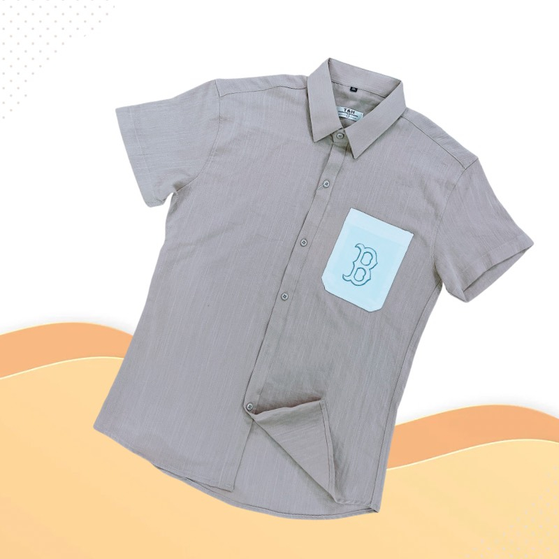 Áo Sơ Mi Nam Đũi một túi Dài Tay, Ngắn Tay TH Dáng Rộng Co Giãn Nhẹ Thấm Hút Mồ Hôi Không Xù Lông Không Bai Màu