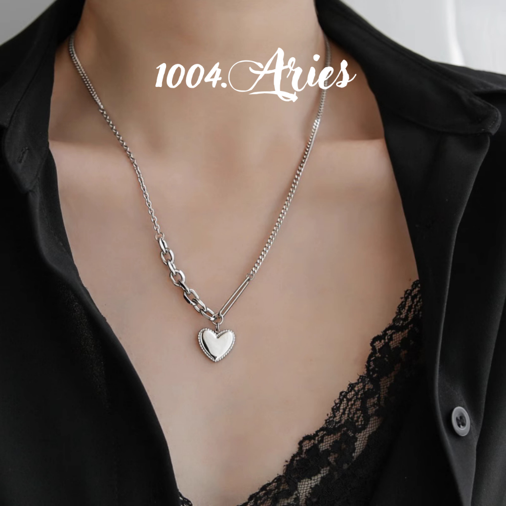 Dây chuyền /Vòng tay tim cá xích cá tính kiểu retro - 1004.ARIES