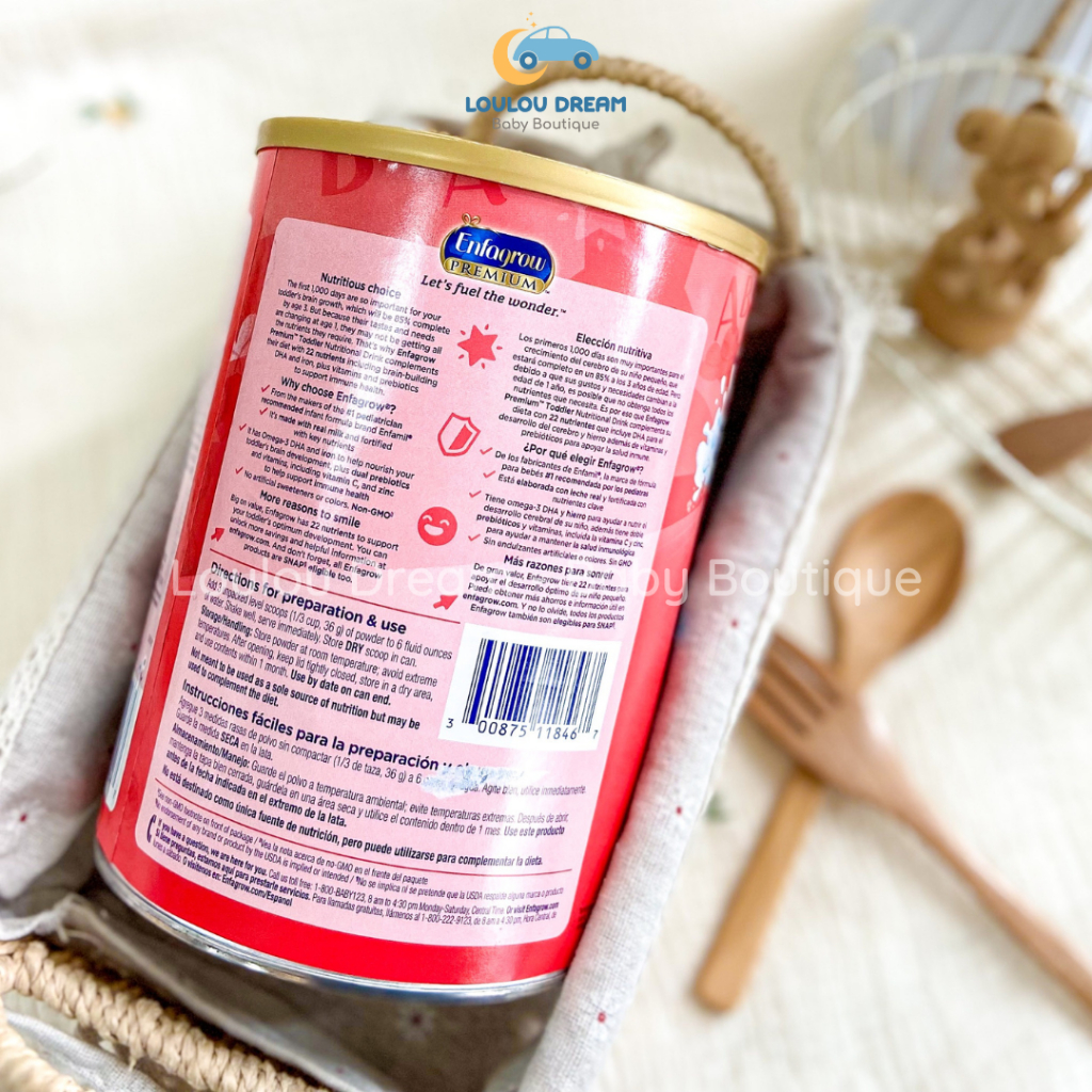 Sữa bột Enfa Mỹ nắp vàng Enfagrow Premium Toddler Next Step hộp 1,04kg cho bé 1 tuổi đến 3 tuổi date mới nhất