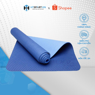Thảm Tập YoGa, Thảm Tập Thể Dục Có Độ Bám Cao Chống Trơn Trượt Yoga Gym TPE 2 Lớp Cao Cấp ( 6MM )