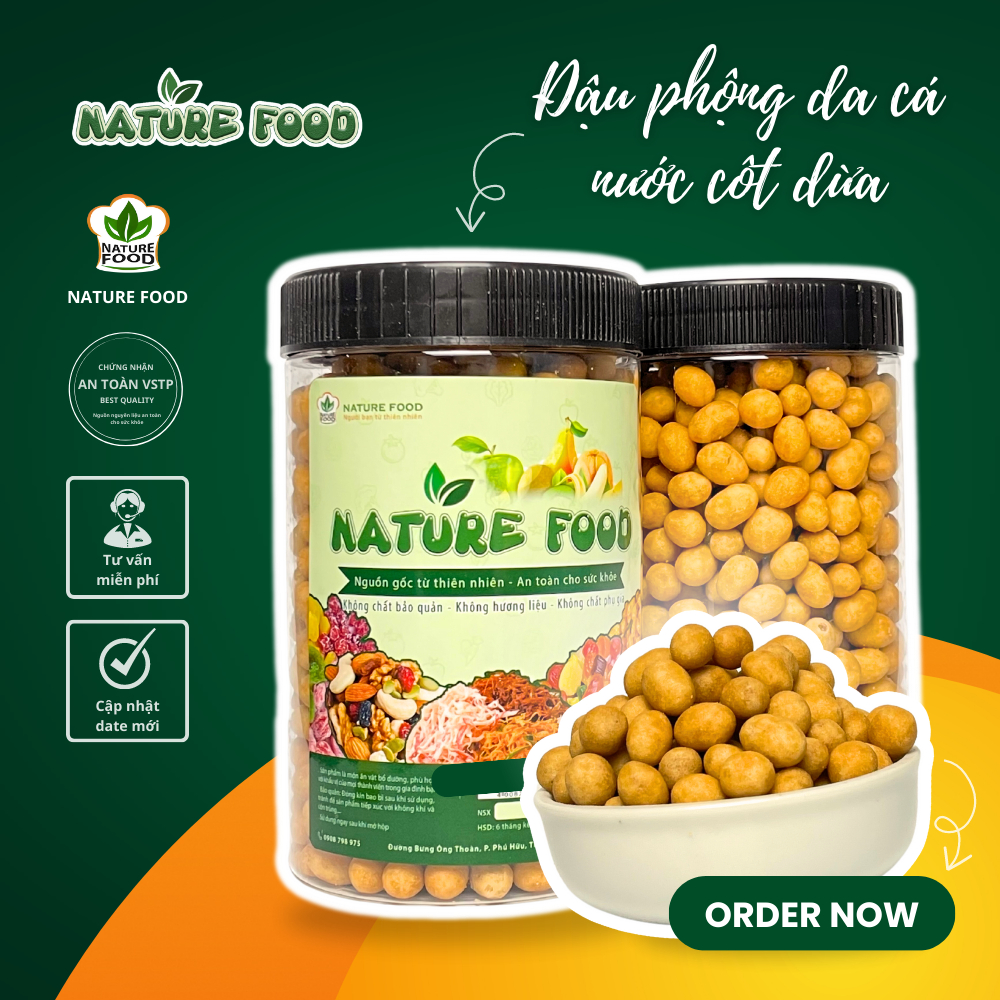 ĐẬU PHỘNG DA CÁ NƯỚC CỐT DỪA NATURE FOOD