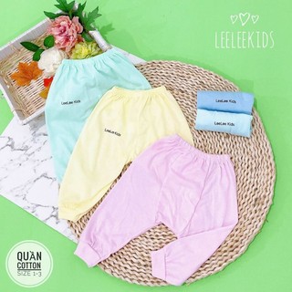 Quần dài sơ sinh đáp đũng Leeleekid
